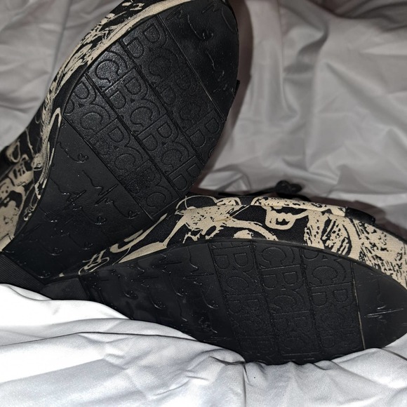 NEW NO BOX Women's BC Because I wear rose colored glasses wedges size 8.5 - Picture 8 of 9